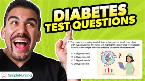 Diabetes Management Practice Questions & NCLEX Review.